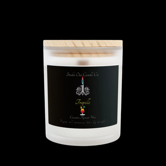 Elegant Caelius Frosted Glass Candle, 11oz | Aromatherapy Gift | Home Décor | Relaxation | Self-Care | Eco-Friendly Candle